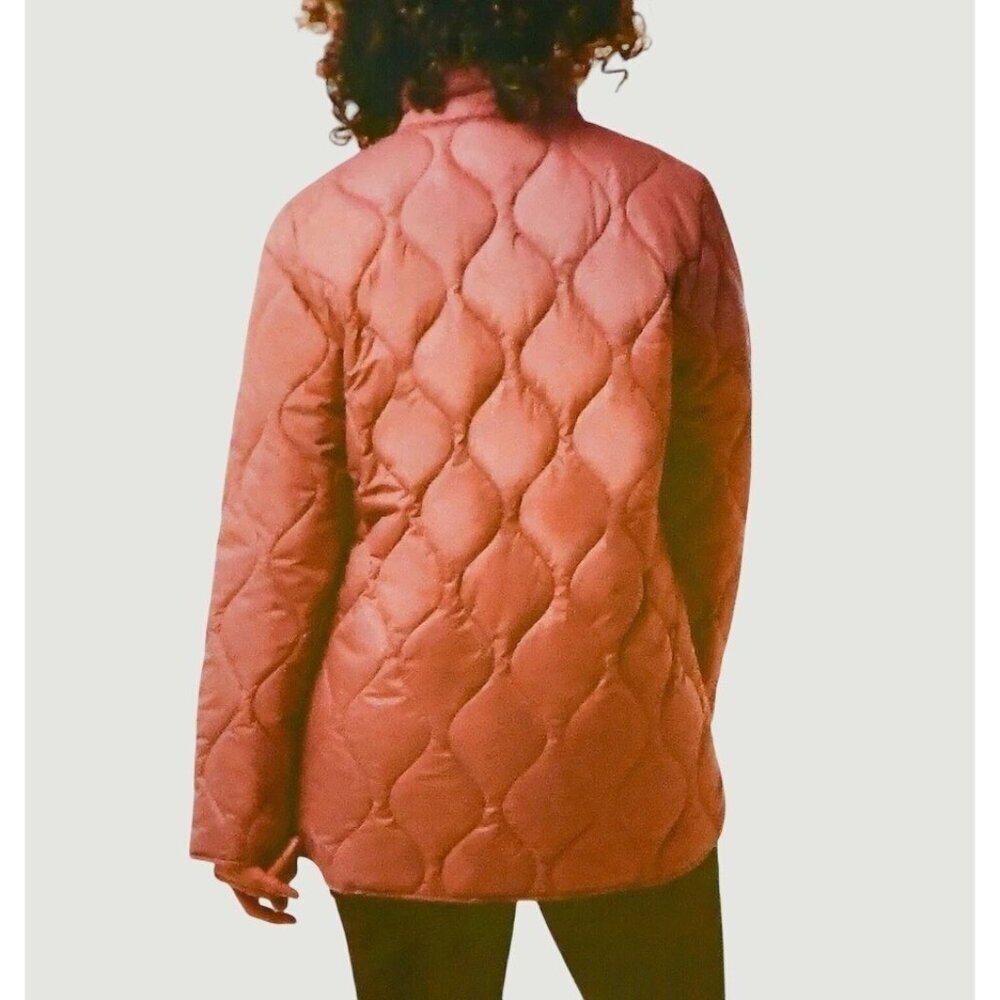 32 Degrees Heat Women's M Quilted Jacket Rust Pink Button Up M0691 - Picture 2 of 12
